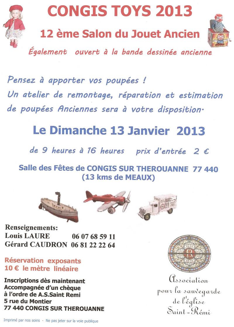 12ème Salon du Jouet Ancien CONGIS TOYS 2013