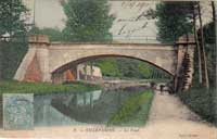 Le pont de Mitry — CPA édition Royer, 2 avril 1905 (date de la correspondance)
