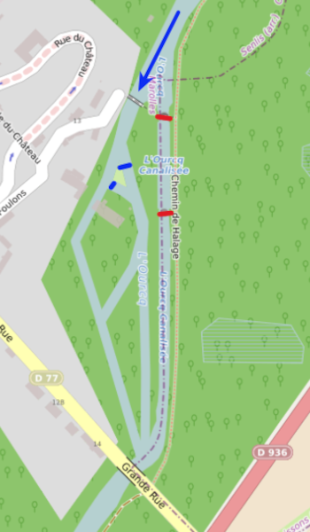 Écluse de Marolles — Plan d'enseble