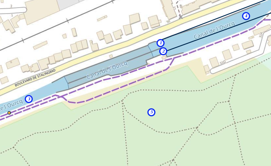 Plan de l'écluse de Sevran – Infographie AFLO 2026