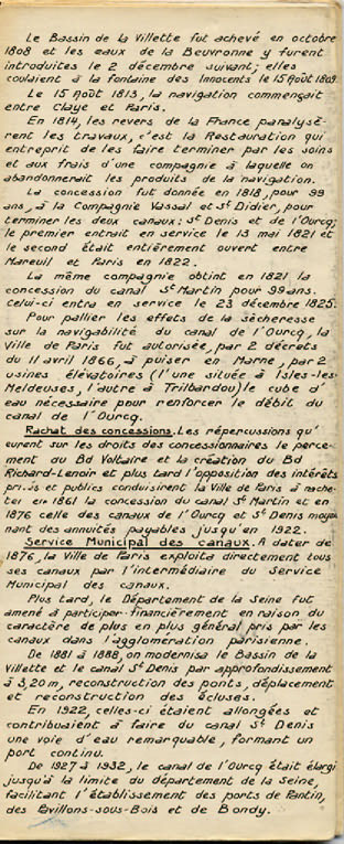 Notice historique sur les canaux de Paris (suite)