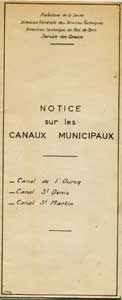 Avis d'enquête sur le projet de rachat par la ville de Paris de la concession des canaux de l’Ourcq et de Saint-Denis, pour les 46 années qui restent à courir du 1er janvier 1876 au 31 décembre 1921.