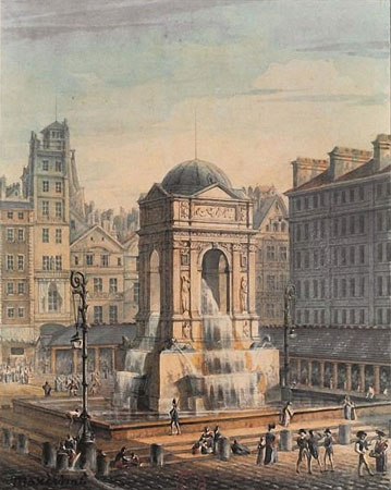 La Fontaine des Innocents au début du XIXème siècle