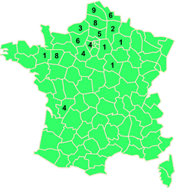 Implantation des 63 plus importantes roues de Sagebien